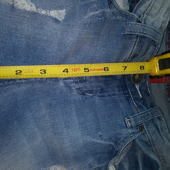 Destructed. Ripped Jean Capris - Picture 7 of 7